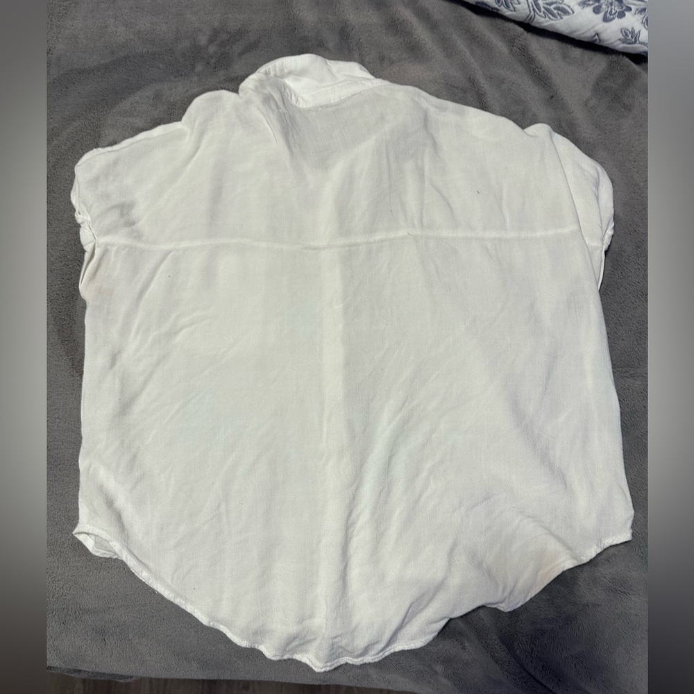 White Short Sleeve Blouse